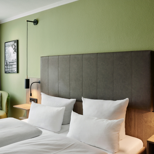 Bild Doppelzimmer LIHO Hotel Lindenhof Lübeck • Urlaub in Schleswig Holstein