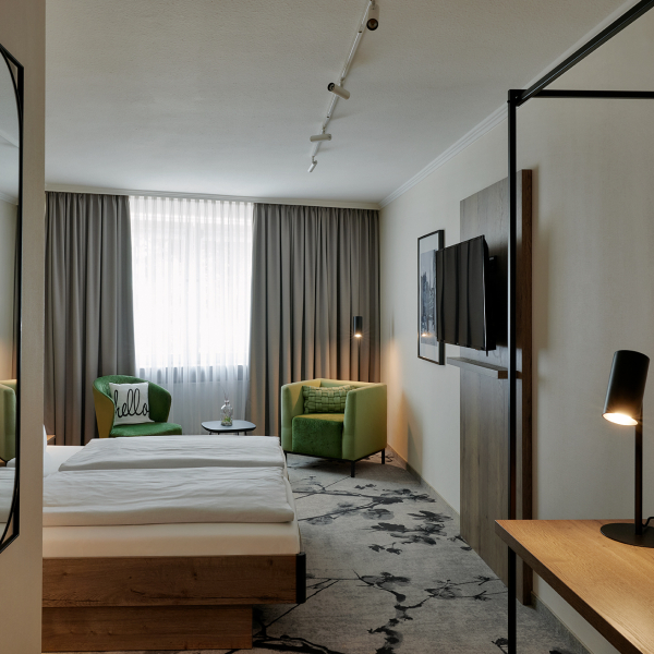 Bild Komfort-Doppelzimmer LIHO Hotel Lindenhof Lübeck • Urlaub in Schleswig Holstein